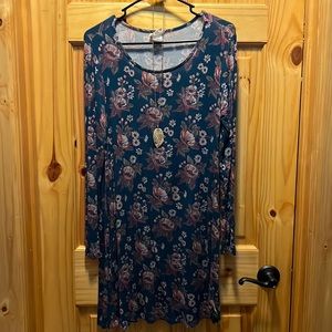 Natural Life floral knee length dress